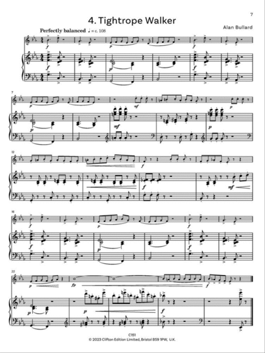 Circus Skills for Oboe Circus Skills for Oboe Piano Accompaniment scores gallery preview page 4