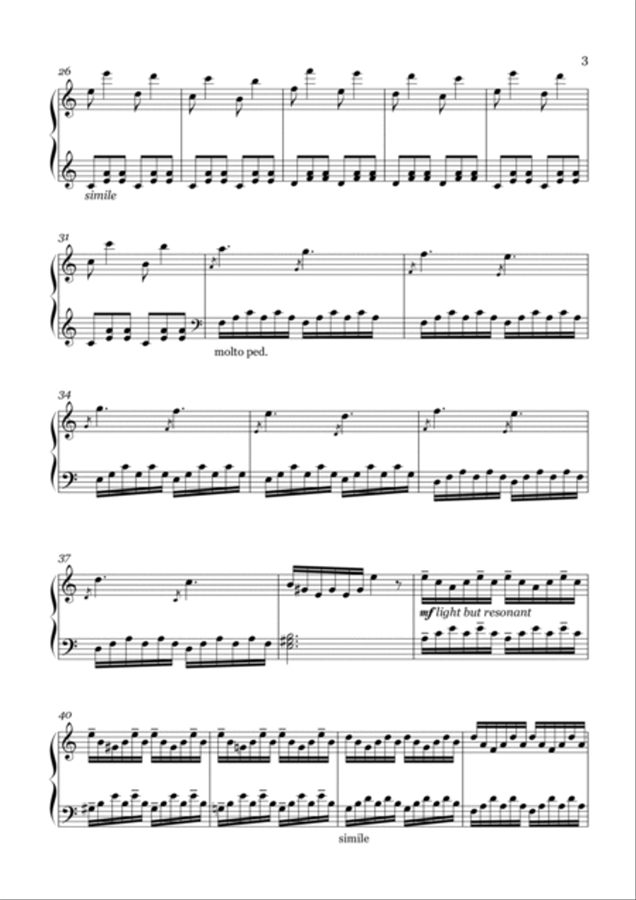 Perpetuum Mobile Perpetuum Mobile Piano Solo scores gallery preview page 3