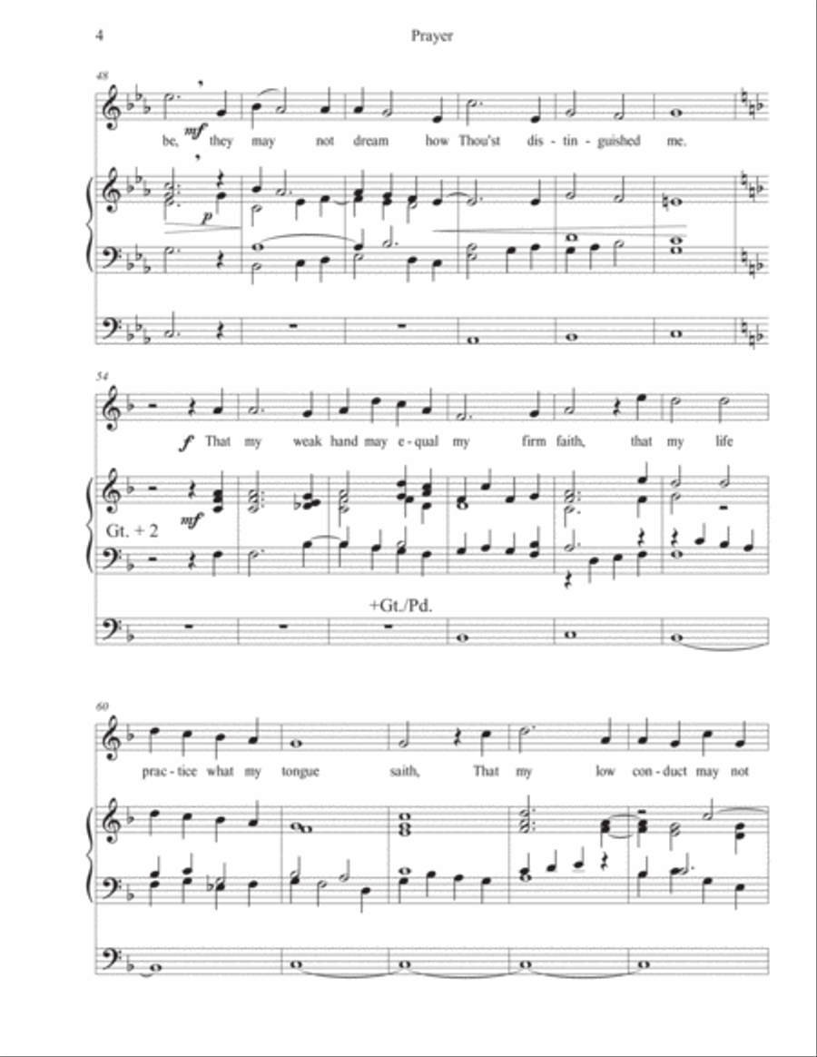 Prayer - an Adaptation of Henry David Thoreau's poem (High Voice) High Voice scores gallery preview page 4