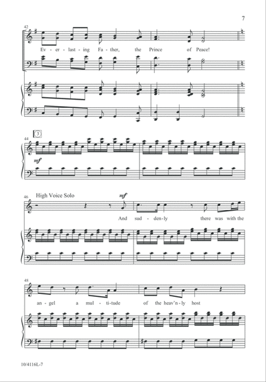 Messiah Christmas Suite Messiah Christmas Suite 4-Part scores gallery preview page 7