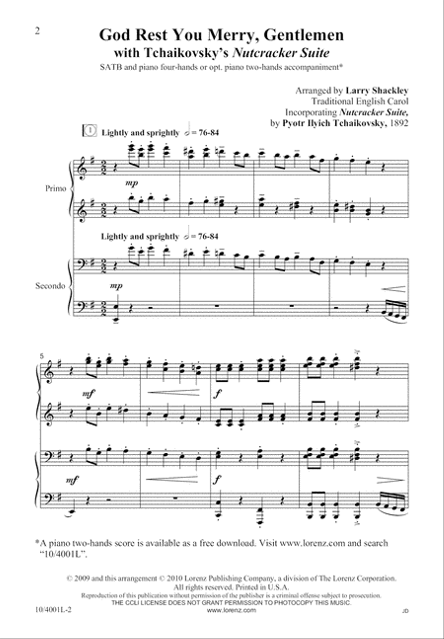 God Rest You Merry, Gentlemen 4-Part scores gallery preview page 3
