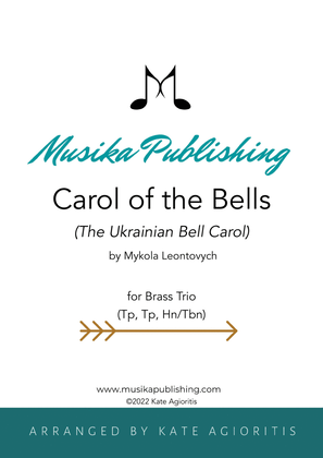 Book cover for Carol of the Bells (Ukrainian Bell Carol) - Brass Trio