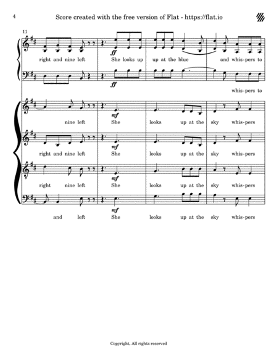 Interlude 1 Interlude 1 4-Part scores gallery preview page 4