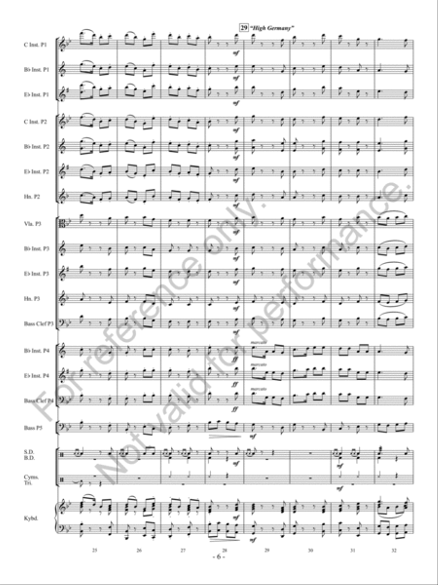 Folk Songs From Somerset Concert Band scores gallery preview page 7