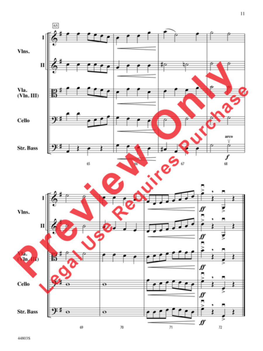 A Holly Jolly Christmas String Orchestra scores gallery preview page 12