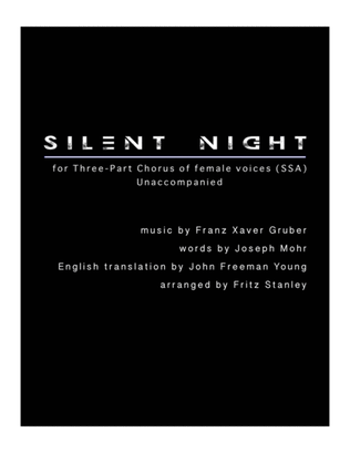 Book cover for Silent Night - SSA A Cappella