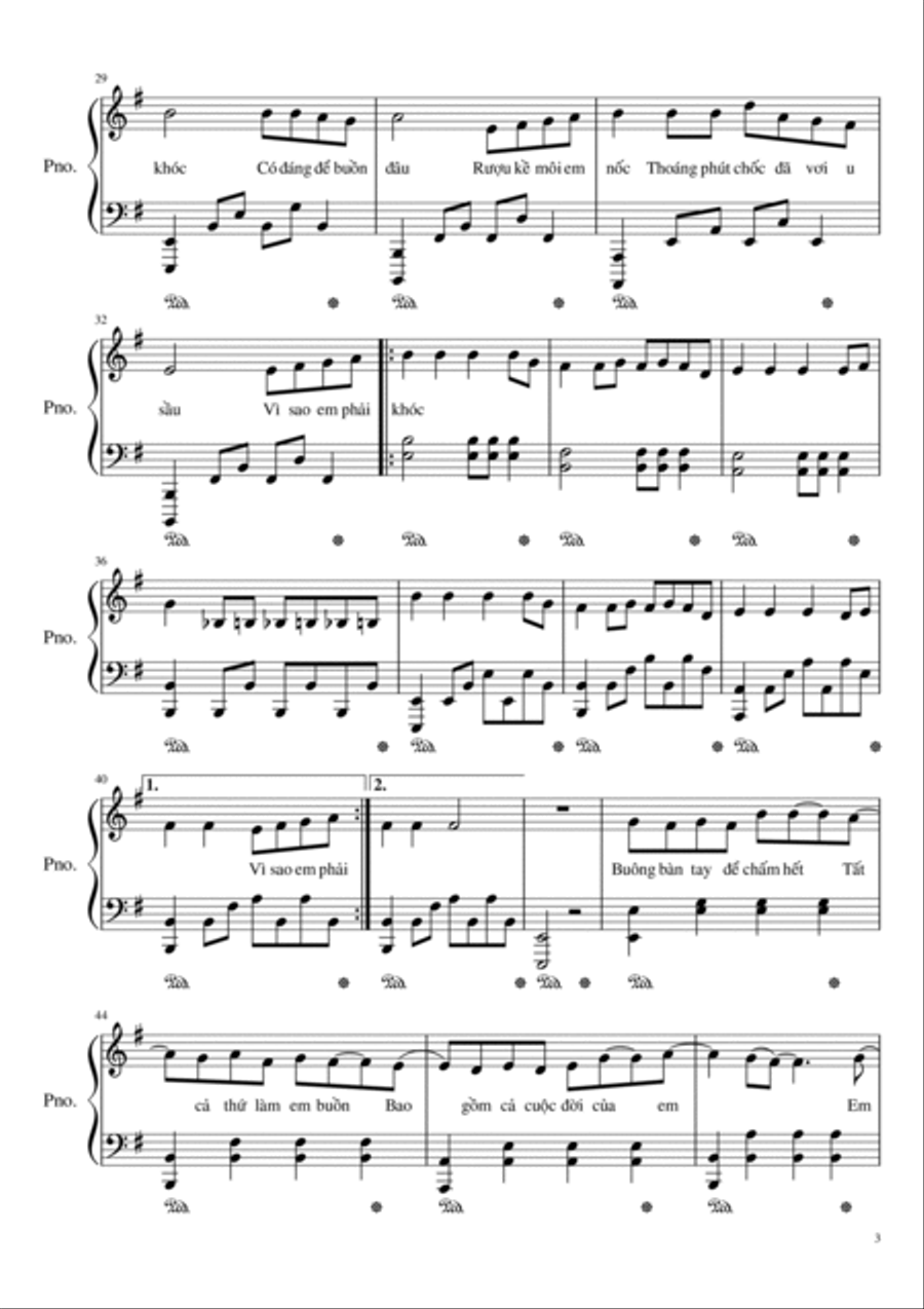 Lou Shang Lou Shang Piano Solo scores gallery preview page 3