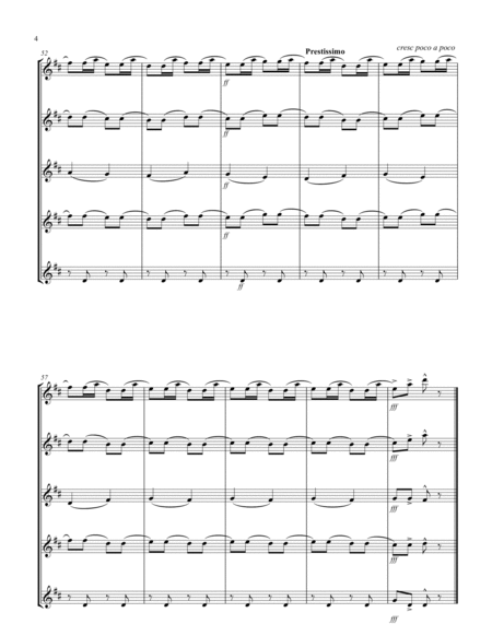 Russian Dance ("Trepak") (from "The Nutcracker Suite") (F) (Alto Saxophone Quintet)