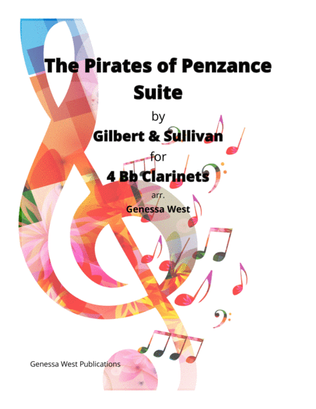 Book cover for The Pirates of Penzance For 4 Bb Clarinets