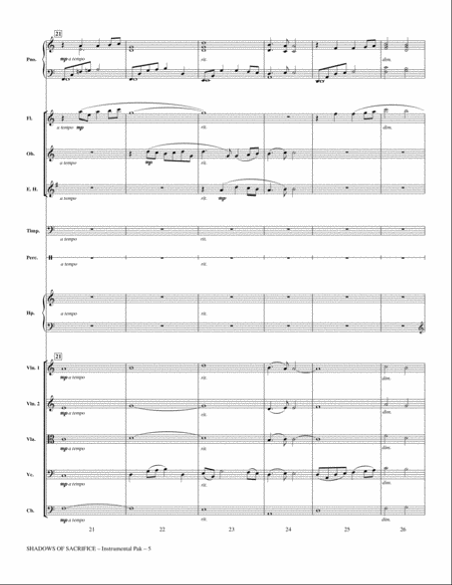 Shadows of Sacrifice - Full Score Choir scores gallery preview page 5