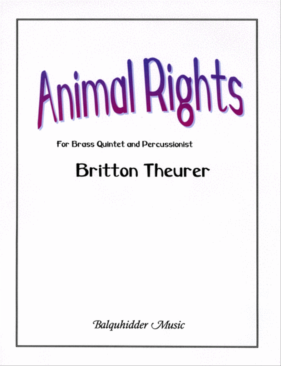 Animal Rights Horn scores gallery preview page 1