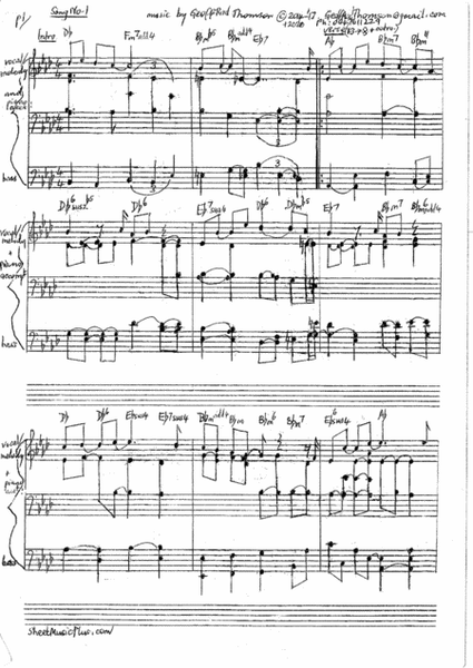 (Bass and) Piano song no.1
