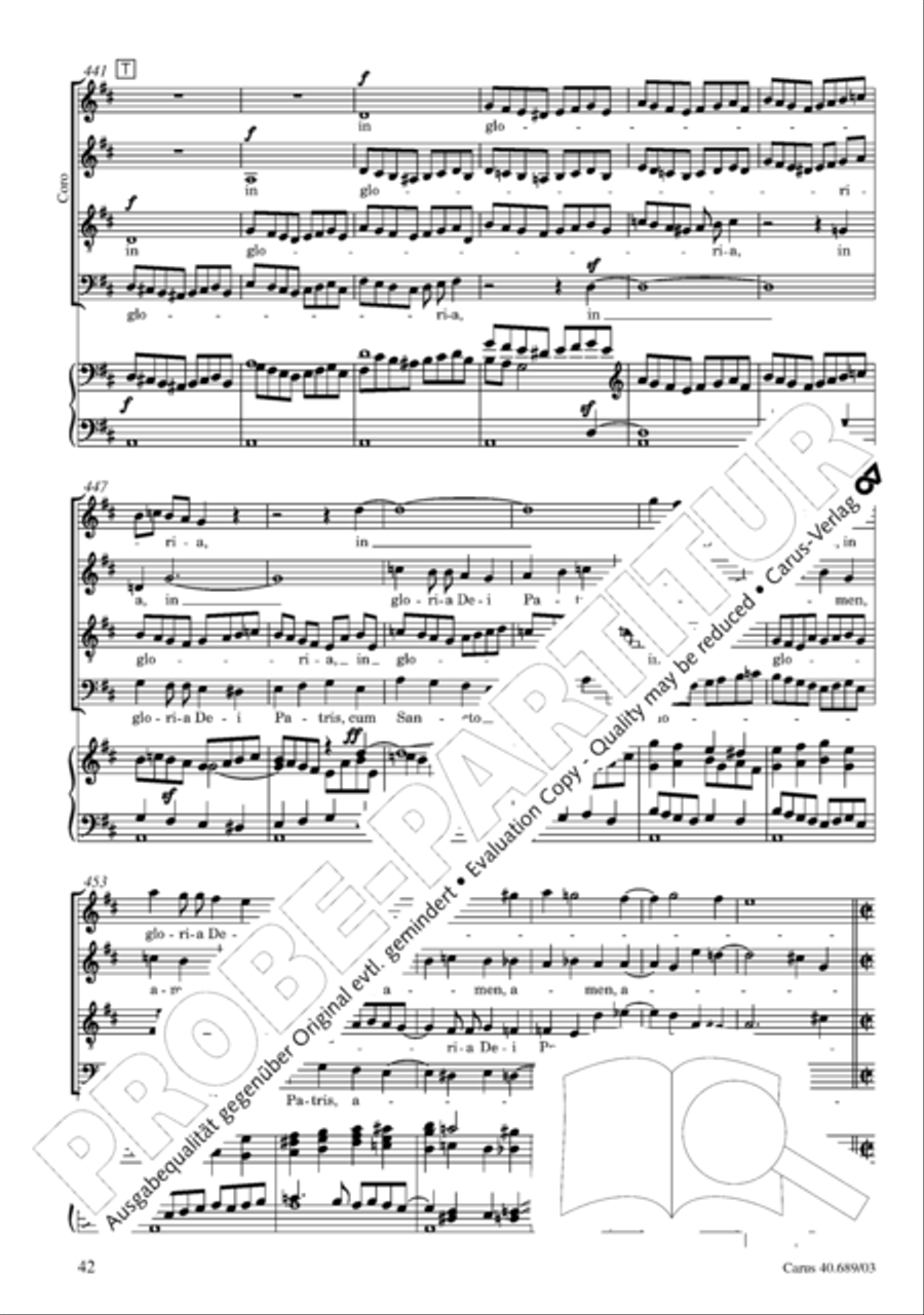 Missa solemnis Missa solemnis 4-Part scores gallery preview page 43
