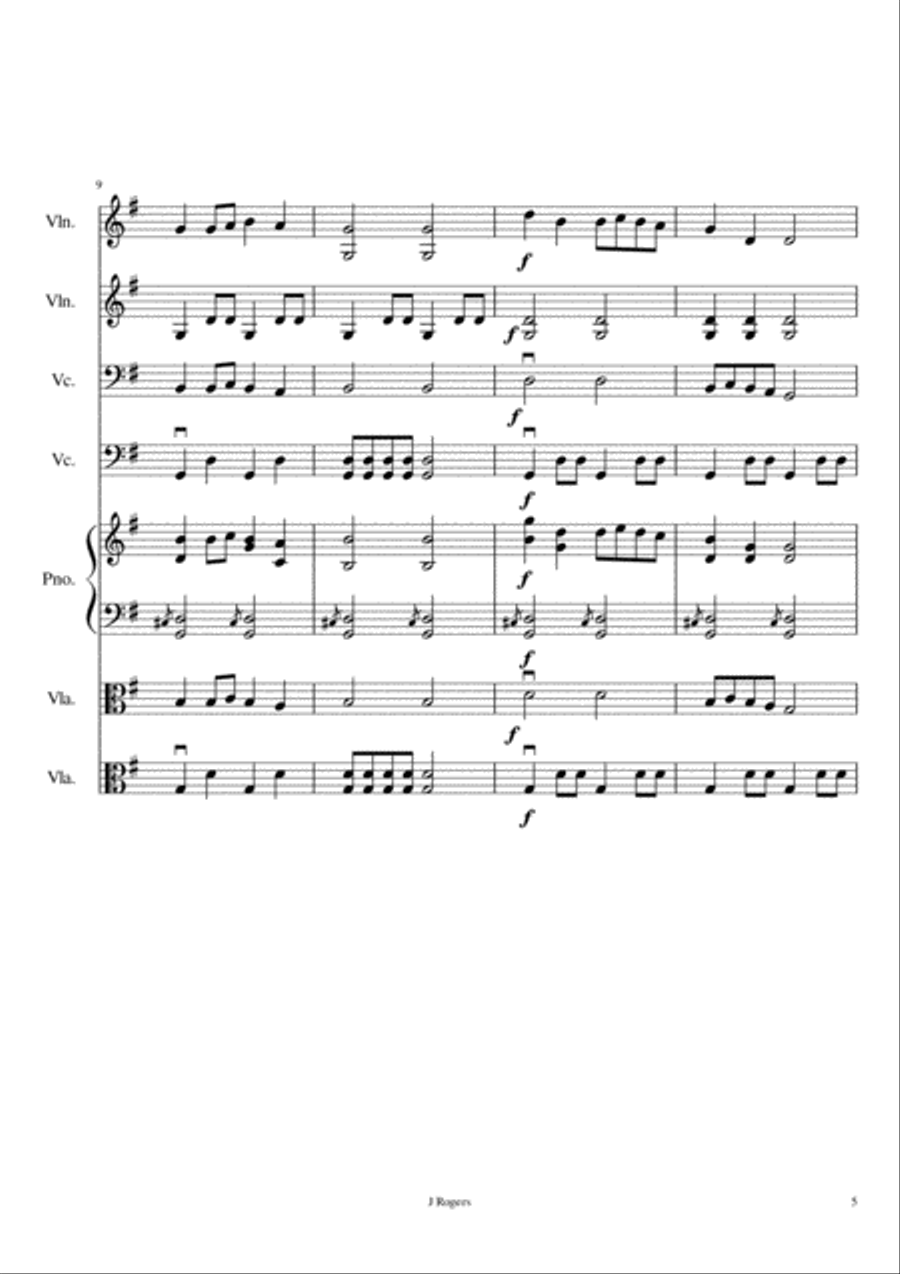 Drone on the D & G String Quartet scores gallery preview page 5