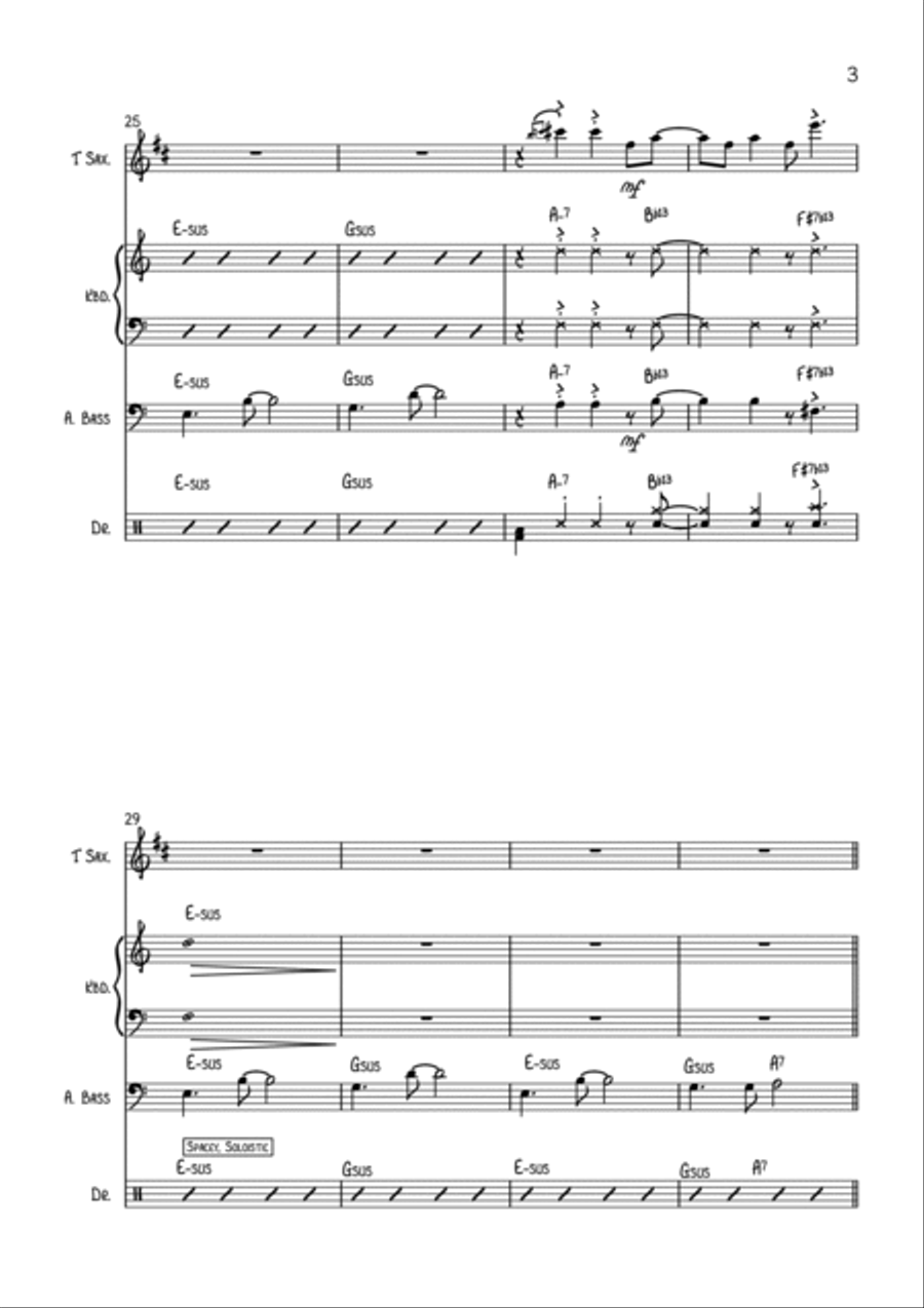 Strolling Wickquasgeck Strolling Wickquasgeck Jazz Ensemble scores gallery preview page 3