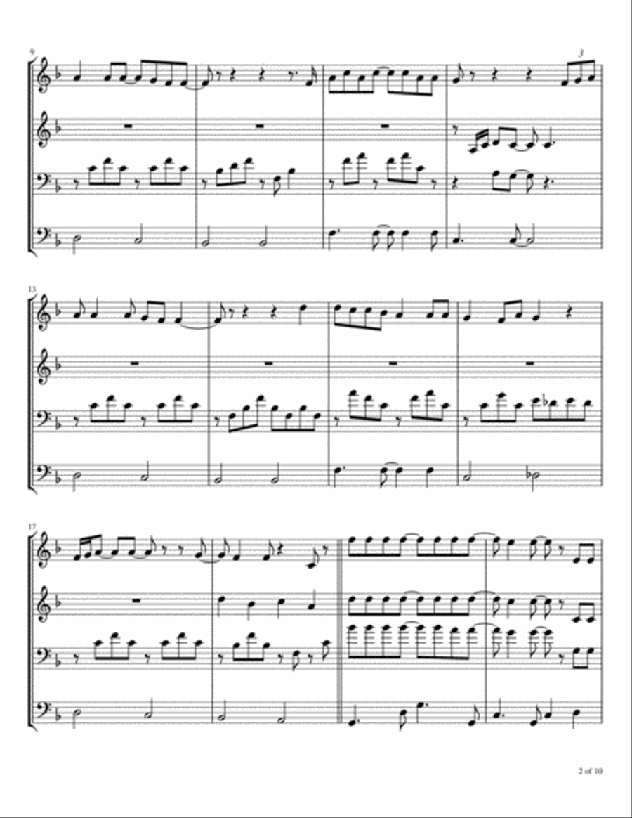 Shower The People Brass Ensemble scores gallery preview page 3