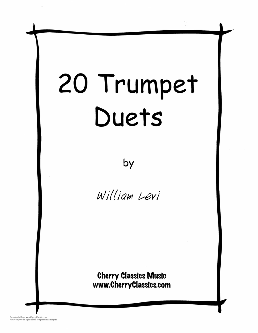 20 Trumpet Duets Trumpet Duet scores gallery preview page 1