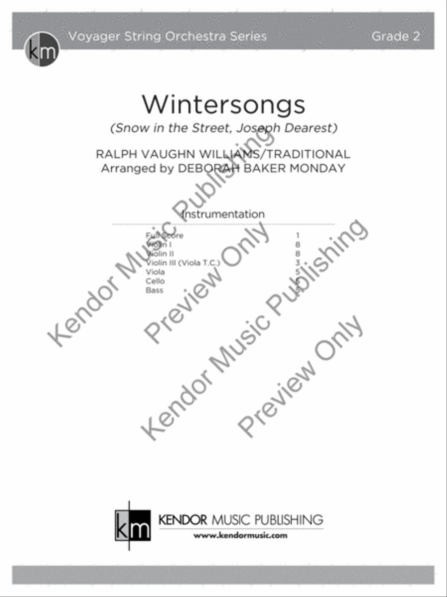 Wintersongs Wintersongs String Orchestra scores gallery preview page 2