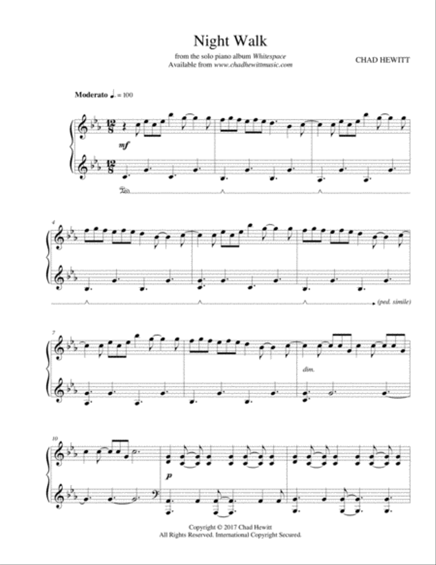 Night Walk Night Walk Piano Method scores gallery preview page 1