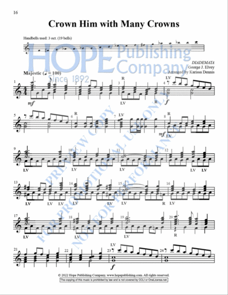 Ring With 6 Year-Round, Vol. 3 Handbell Choir scores gallery preview page 17