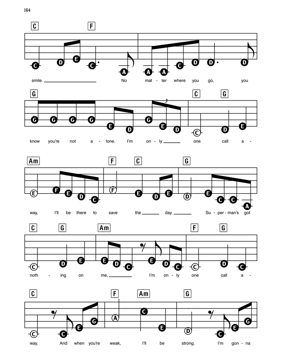 One Call Away Electronic Keyboard scores gallery preview page 3