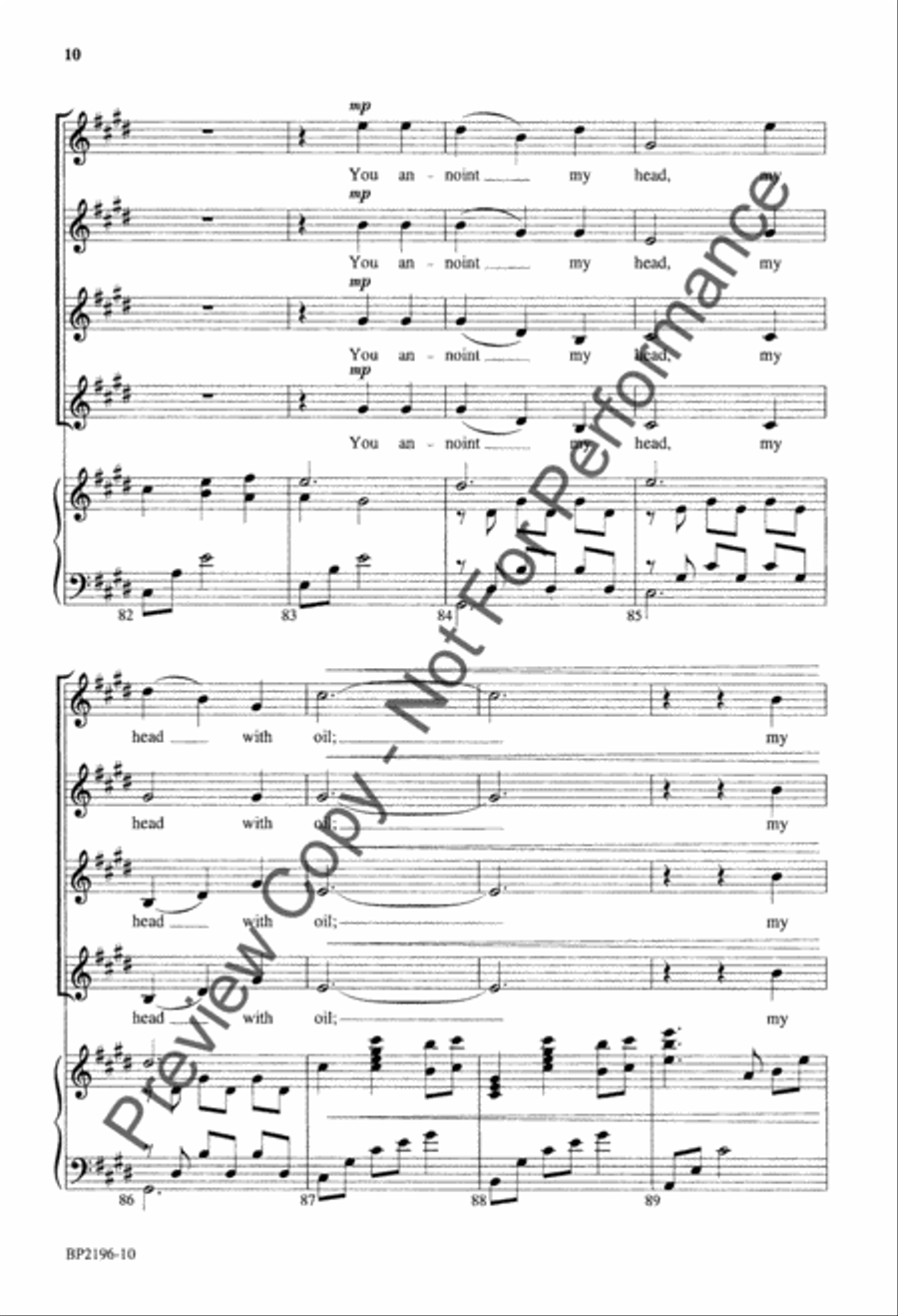 Psalm 23 - Courtney - SSAA SSAA scores gallery preview page 11