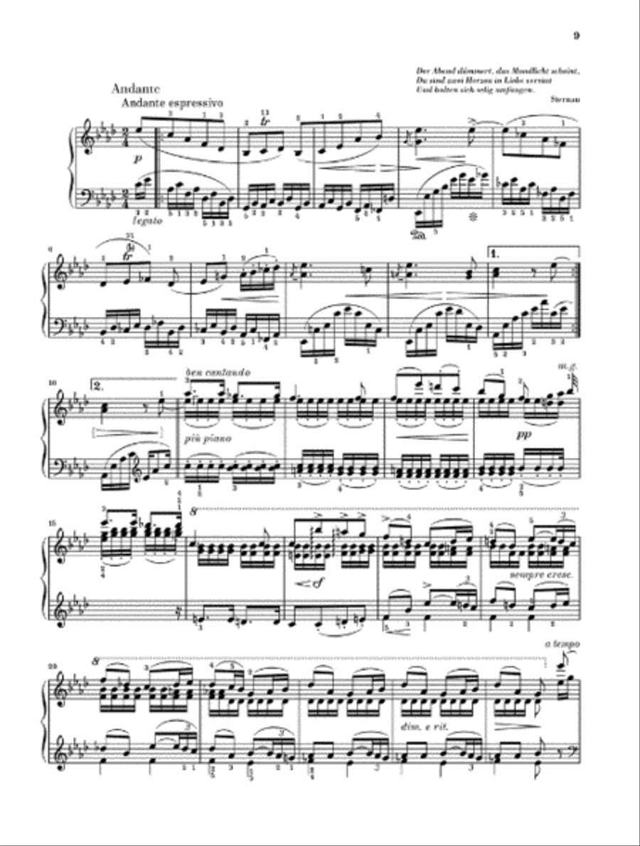 Piano Sonata in F Minor, Op. 5 Piano Solo scores gallery preview page 3