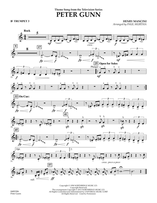 Peter Gunn - Bb Trumpet 3