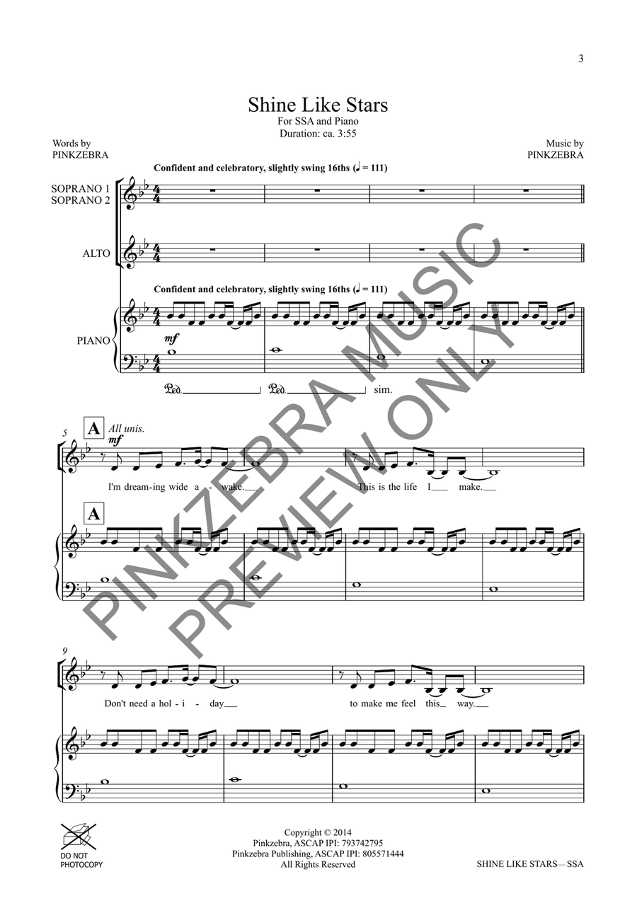 Shine Like Stars (SSA) SSA scores gallery preview page 4