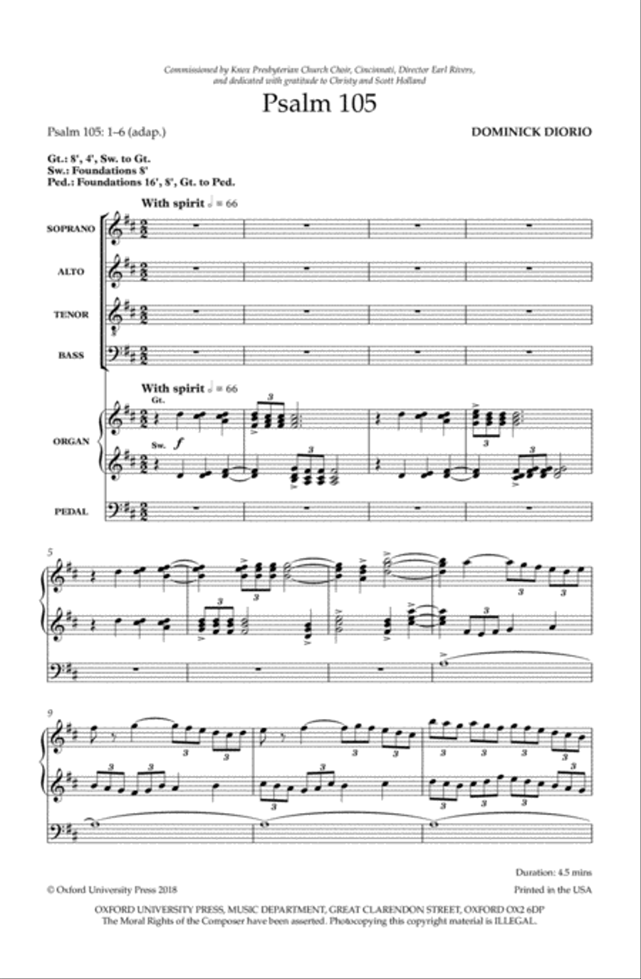 Psalm 105 Psalm 105 4-Part scores gallery preview page 2
