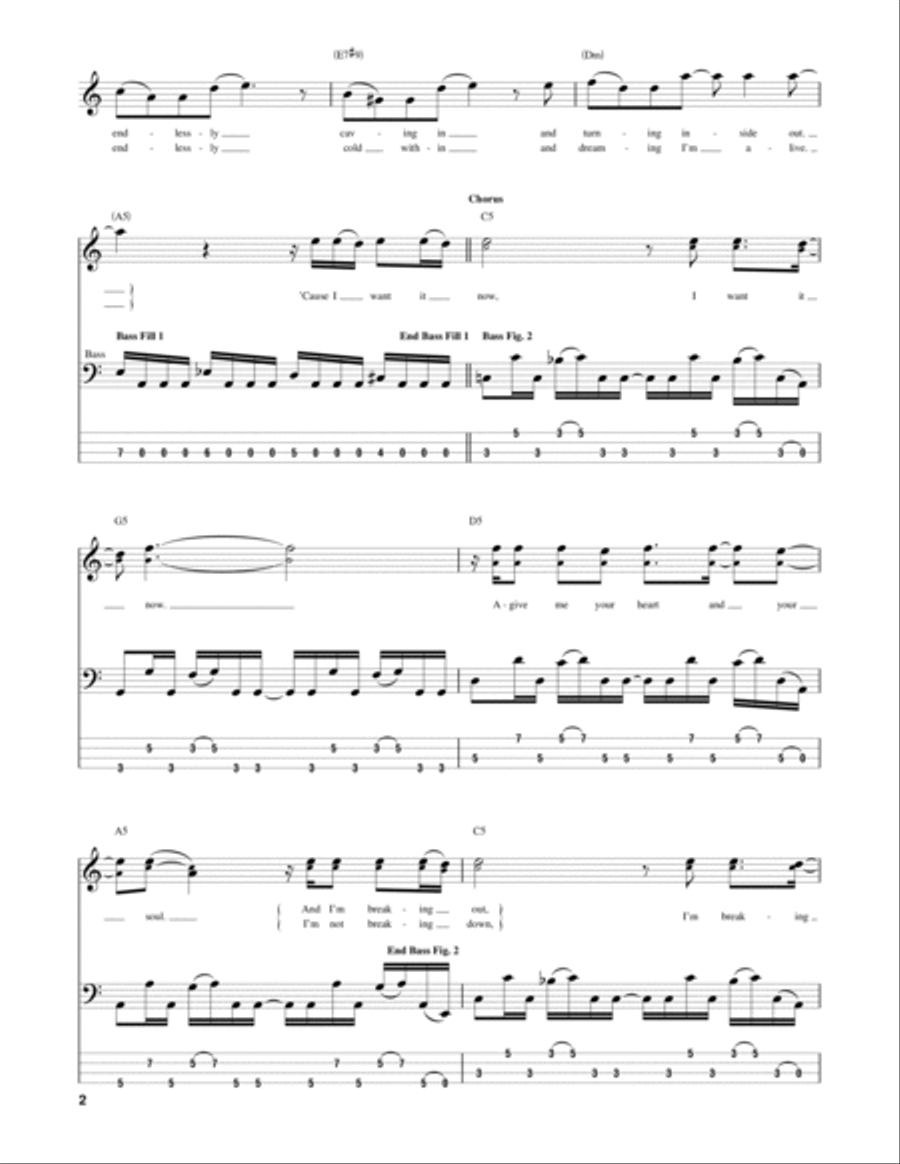 Hysteria Guitar Tablature scores gallery preview page 2
