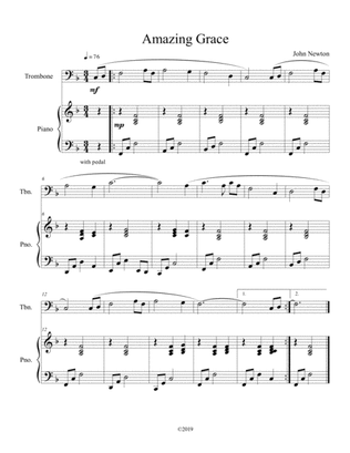 Amazing Grace (solo trombone with piano accompaniment)