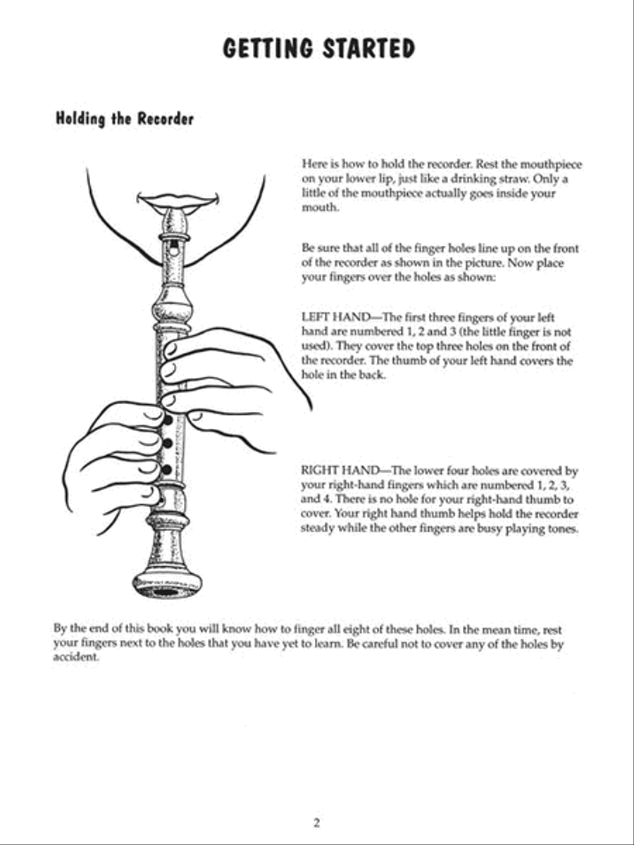 Recorder Fun! Teach Yourself the Easy Way! Recorder scores gallery preview page 3