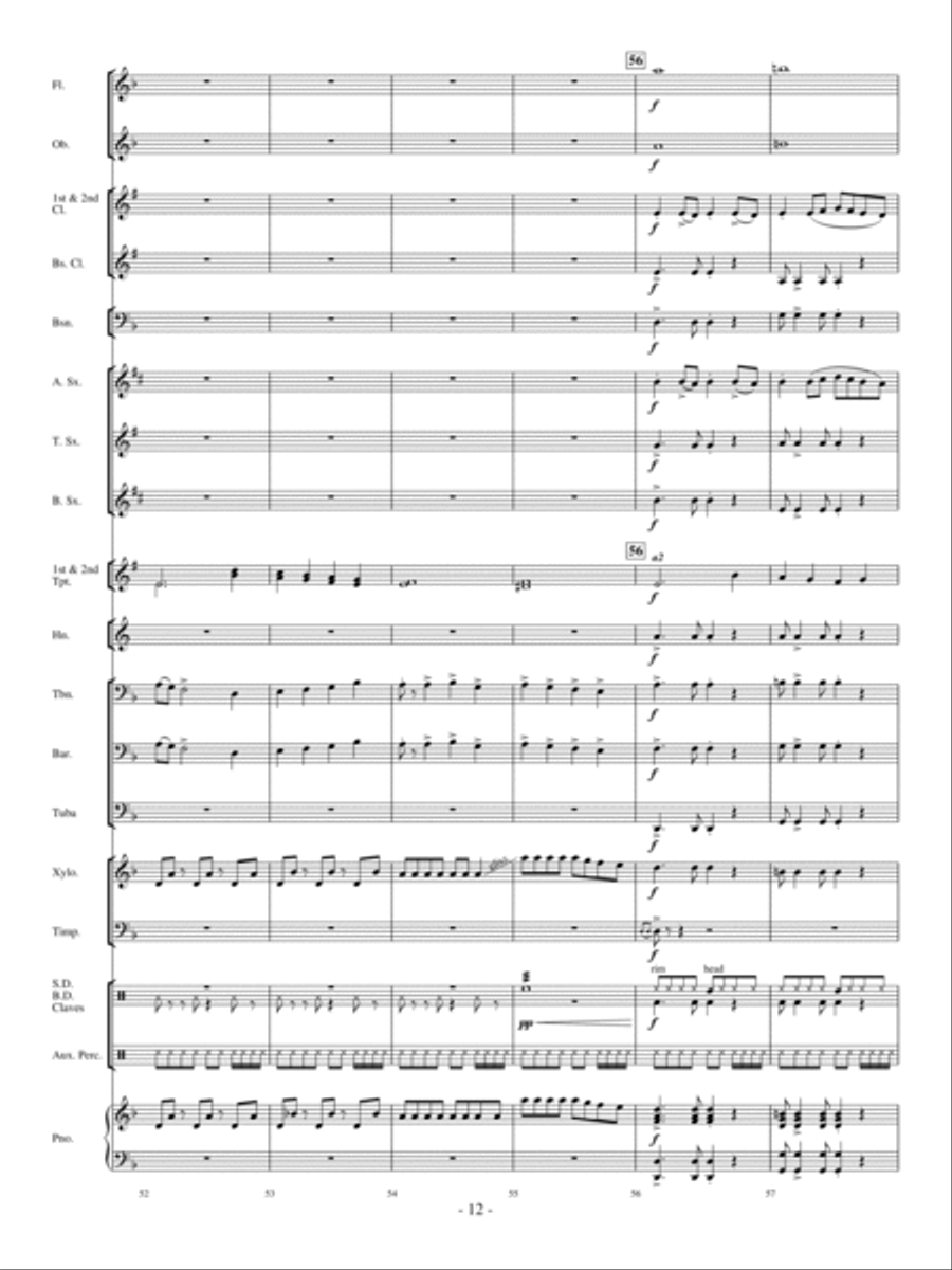 Freefall! Concert Band scores gallery preview page 11