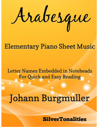 Book cover for Arabesque Elementary Piano Sheet Music