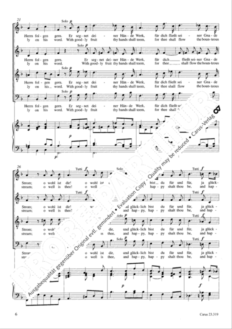 Psalm 128 4-Part scores gallery preview page 7