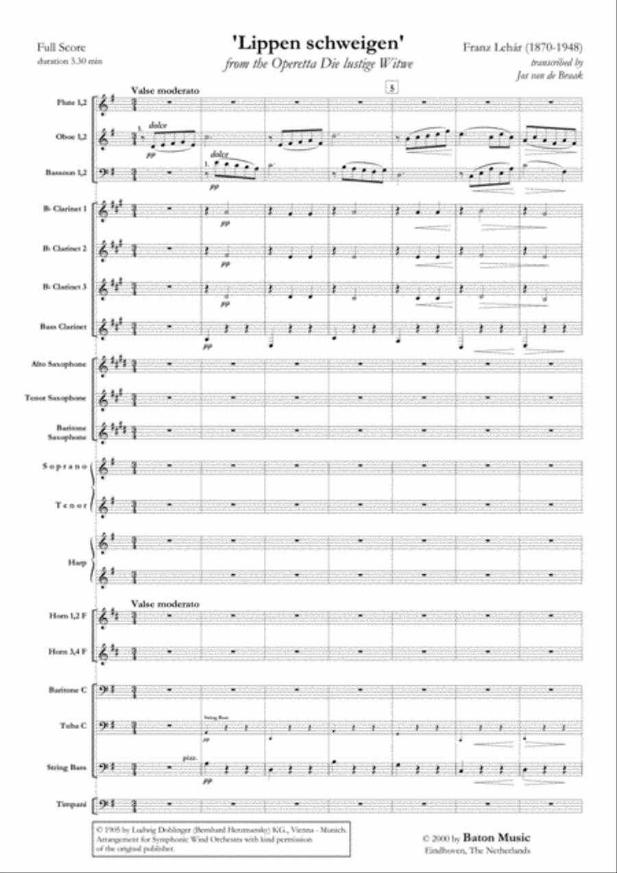 Lippen schweigen Concert Band scores gallery preview page 2