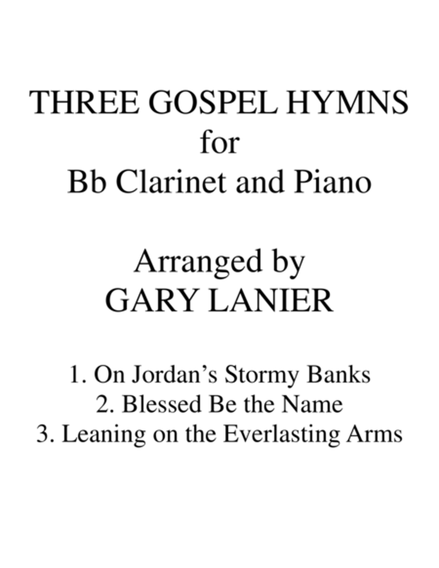 THREE GOSPEL HYMNS (Duets Bb Clarinet & Piano) image number null