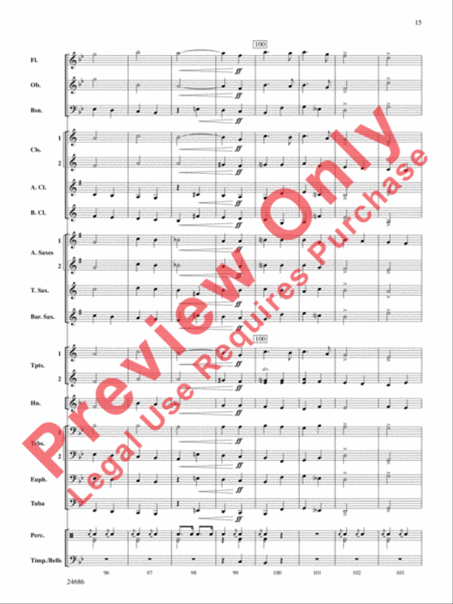Air and Variations Concert Band scores gallery preview page 16