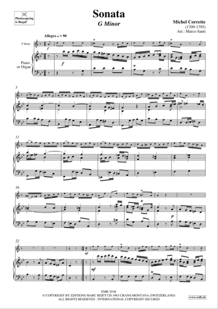 Sonata Horn scores gallery preview page 4