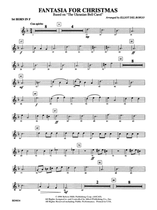 Fantasia for Christmas (based on "The Ukranian Bell Carol"): 1st F Horn