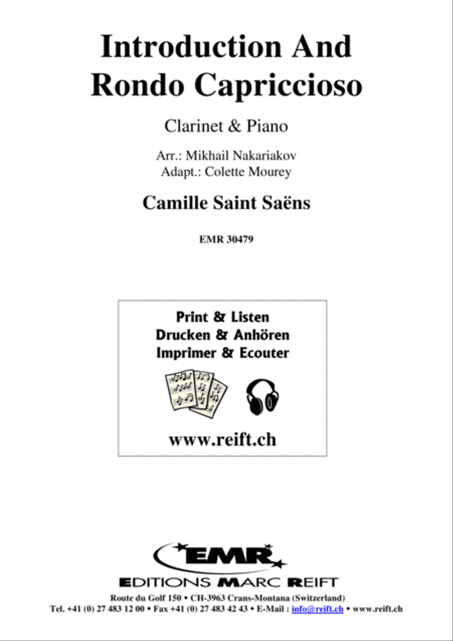 Introduction And Rondo Capriccioso Clarinet Solo scores gallery preview page 2