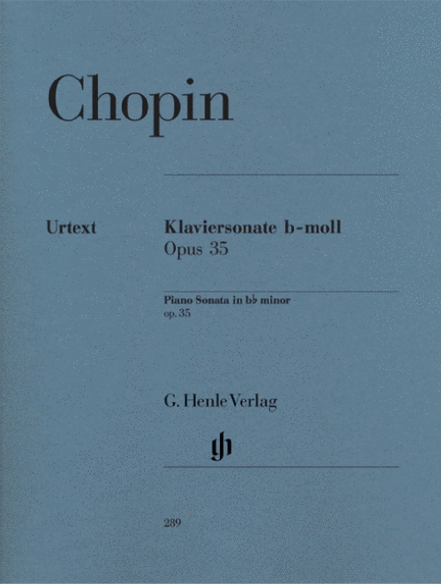 Chopin - Sonata Op 35 B Flat Min Urtext Piano Solo scores gallery preview page 1