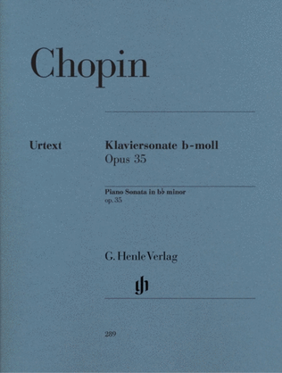 Book cover for Chopin - Sonata Op 35 B Flat Min Urtext