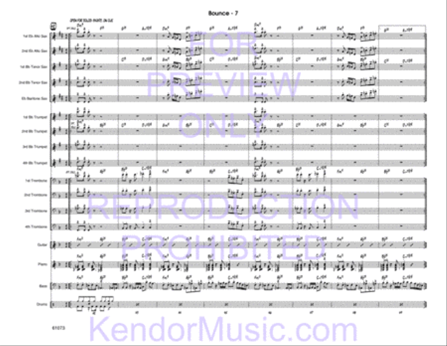 Bounce Jazz Ensemble scores gallery preview page 8