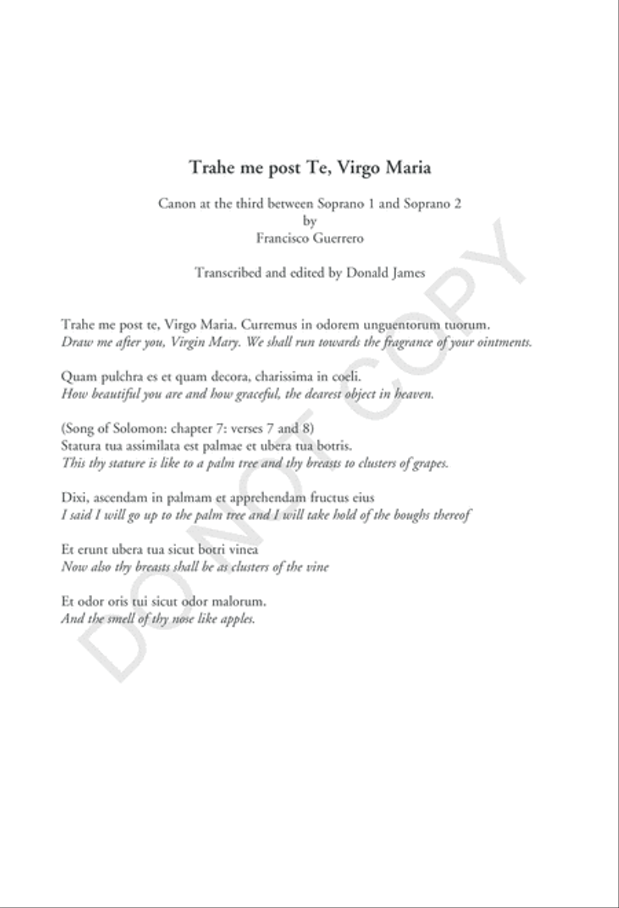 Trahe me post te SSATB scores gallery preview page 5
