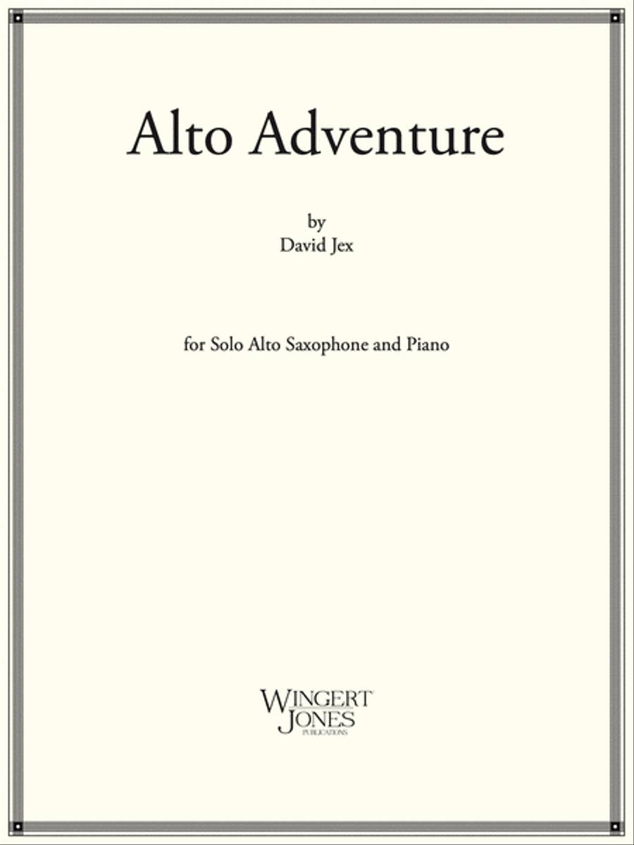 Alto Adventure Alto Adventure Alto Saxophone scores gallery preview page 1
