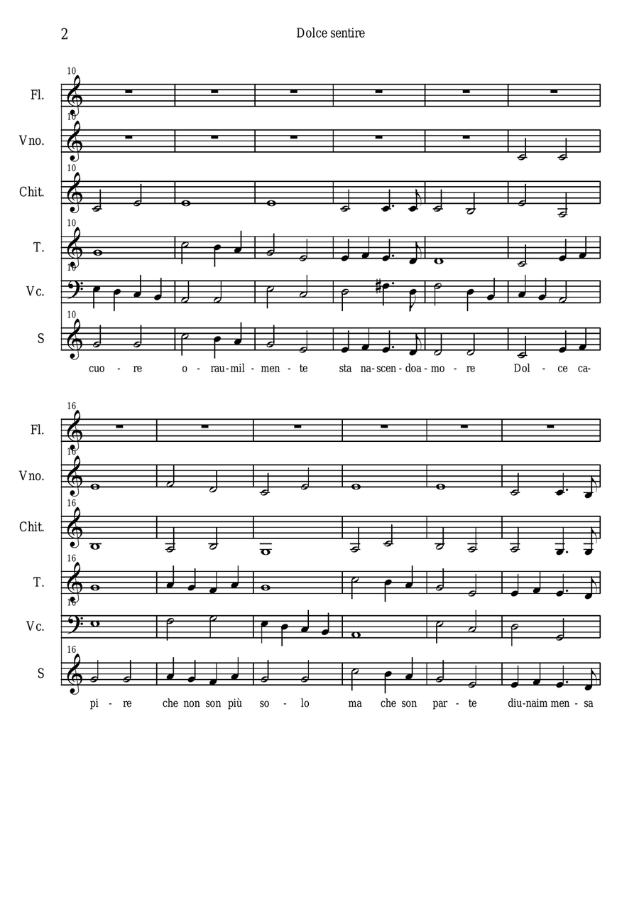 Dolce sentire (Fratello Sole e sorella Luna) Choir scores gallery preview page 2