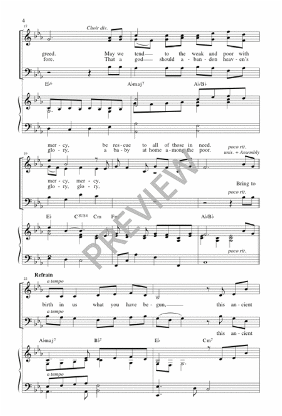 The Wilderness Awaits You 3-Part scores gallery preview page 4