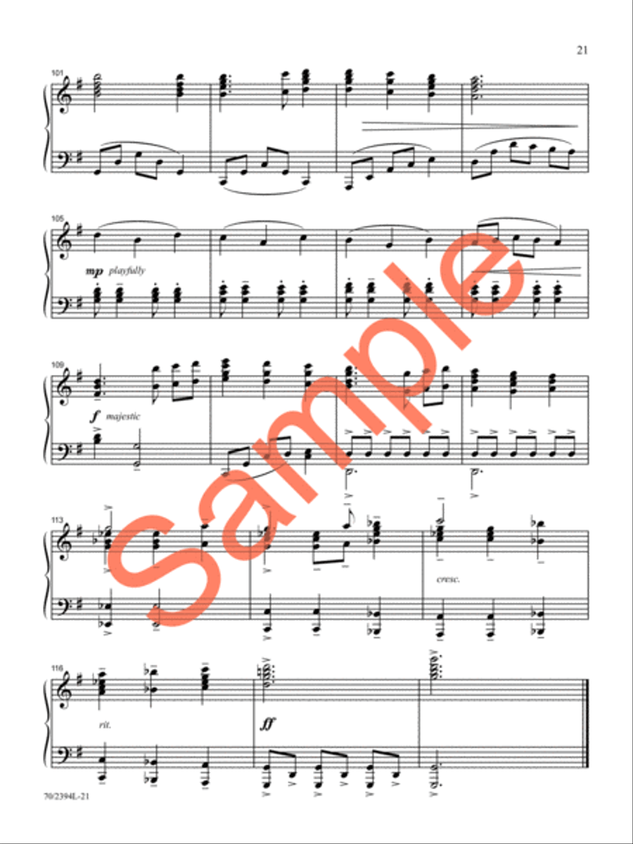 Refreshing Piano Solo scores gallery preview page 18